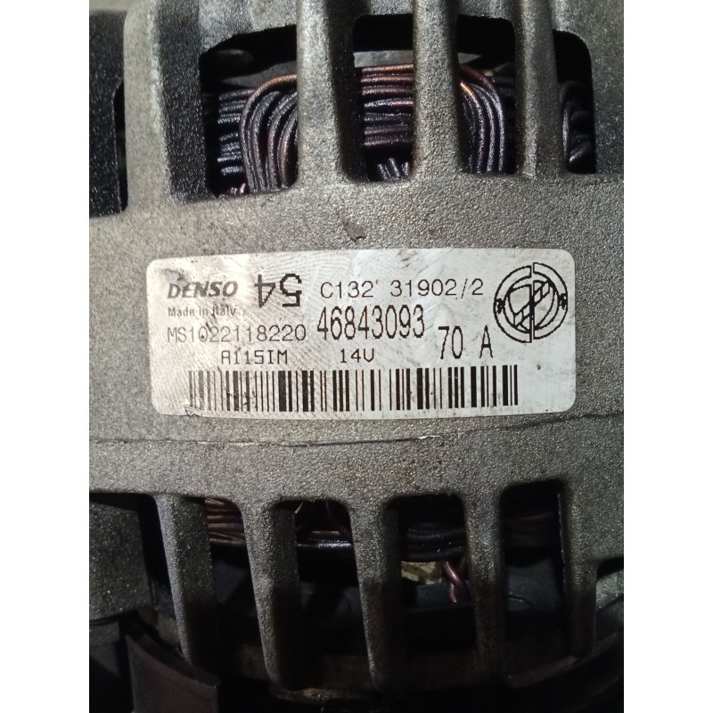 Recambio de alternador para fiat punto (188_) 1.2 60 (188.030, .050, .130, .150, .230, .250) referencia OEM IAM 46843093  99