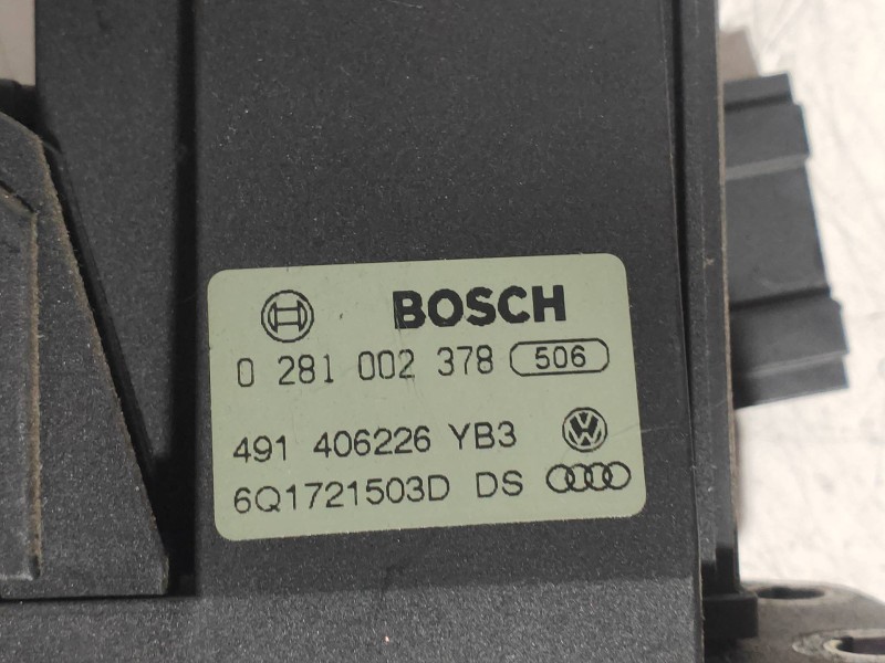 Recambio de potenciometro pedal para volkswagen fox (5z1) básico referencia OEM IAM 0281002378 6Q1721503D 