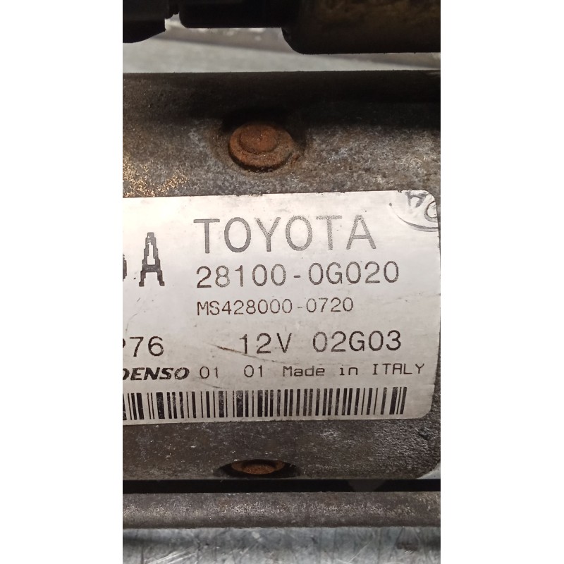 Recambio de motor arranque para toyota corolla verso (zer_, zze12_, r1_) 2.0 d-4d (cur10_) referencia OEM IAM   