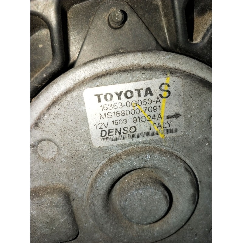 Recambio de electroventilador para toyota corolla verso (zer_, zze12_, r1_) 2.0 d-4d (cur10_) referencia OEM IAM 163630G060A  20