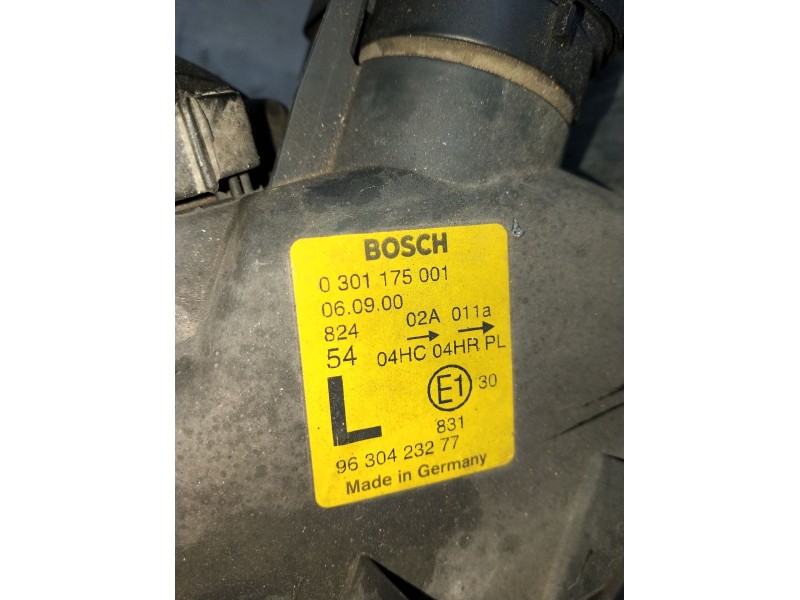 Recambio de faro izquierdo para peugeot 406 (8b) 1.8 16v referencia OEM IAM 9630423277 0301175001 1999