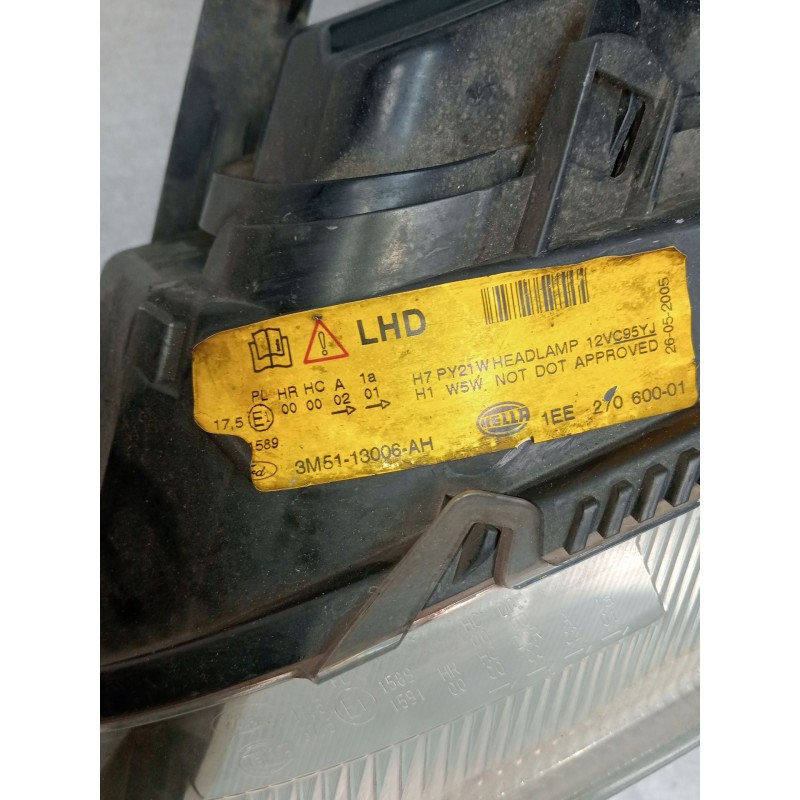 Recambio de faro izquierdo para ford focus c-max (dm2) 1.6 tdci referencia OEM IAM 3M5113006 1EE27060001 2003