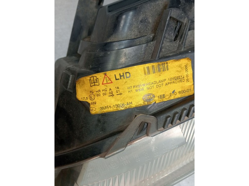 Recambio de faro izquierdo para ford focus c-max (dm2) 1.6 tdci referencia OEM IAM 3M5113006 1EE27060001 2003