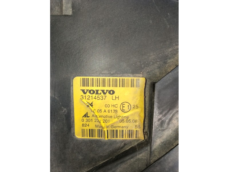 Recambio de faro izquierdo para volvo c30 (533) 1.6 d referencia OEM IAM 0301232201 31214537 2007