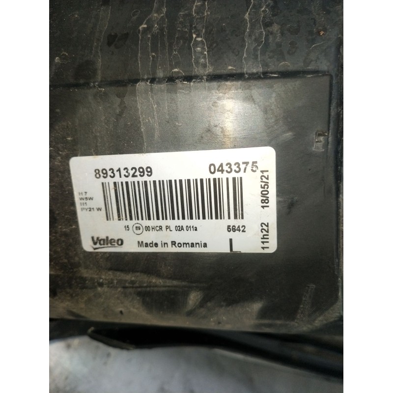 Recambio de faro izquierdo para opel corsa d (s07) 1.4 (l08, l68) referencia OEM IAM 89313299 0463375 2006