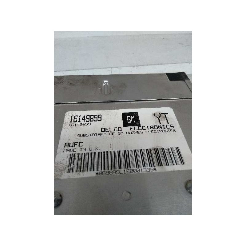 Recambio de centralita motor uce para opel astra f berlina 1.6 cat referencia OEM IAM 16149899 YT AUFC