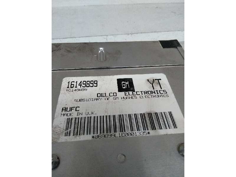 Recambio de centralita motor uce para opel astra f berlina 1.6 cat referencia OEM IAM 16149899 YT AUFC