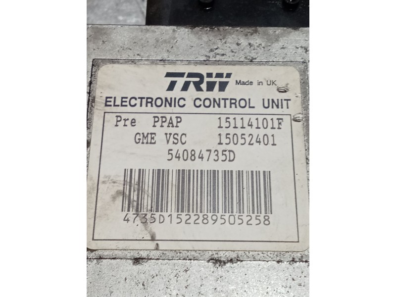 Recambio de abs para saab 9-3 station wagon (e50) 2.0 t referencia OEM IAM 54084735D 15114101F 93185682 15052401 15537401
