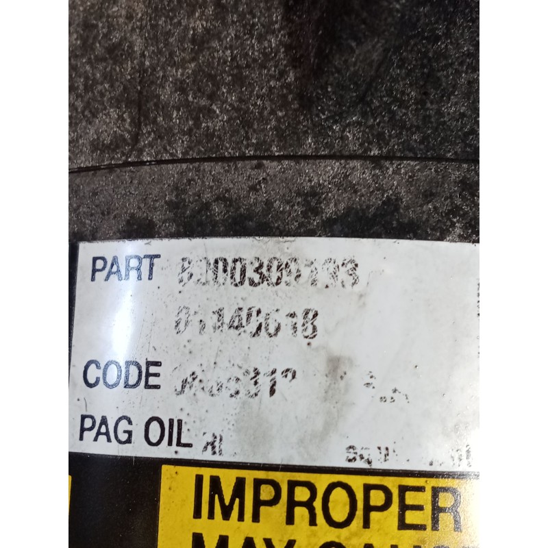 Recambio de compresor aire acondicionado para renault megane ii (bm0/1_, cm0/1_) 1.9 dci (bm0g, cm0g) referencia OEM IAM 8200309