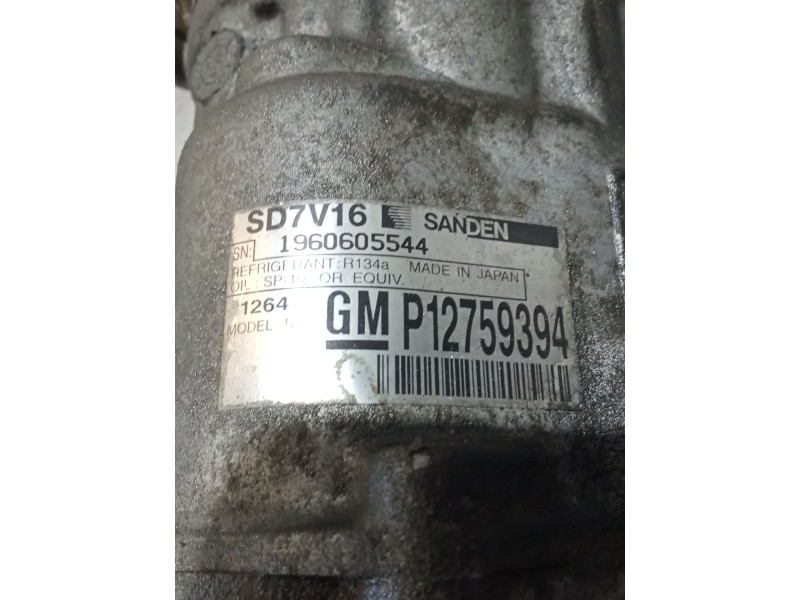Recambio de compresor aire acondicionado para saab 9-3 station wagon (e50) 2.0 t referencia OEM IAM P12759394  05