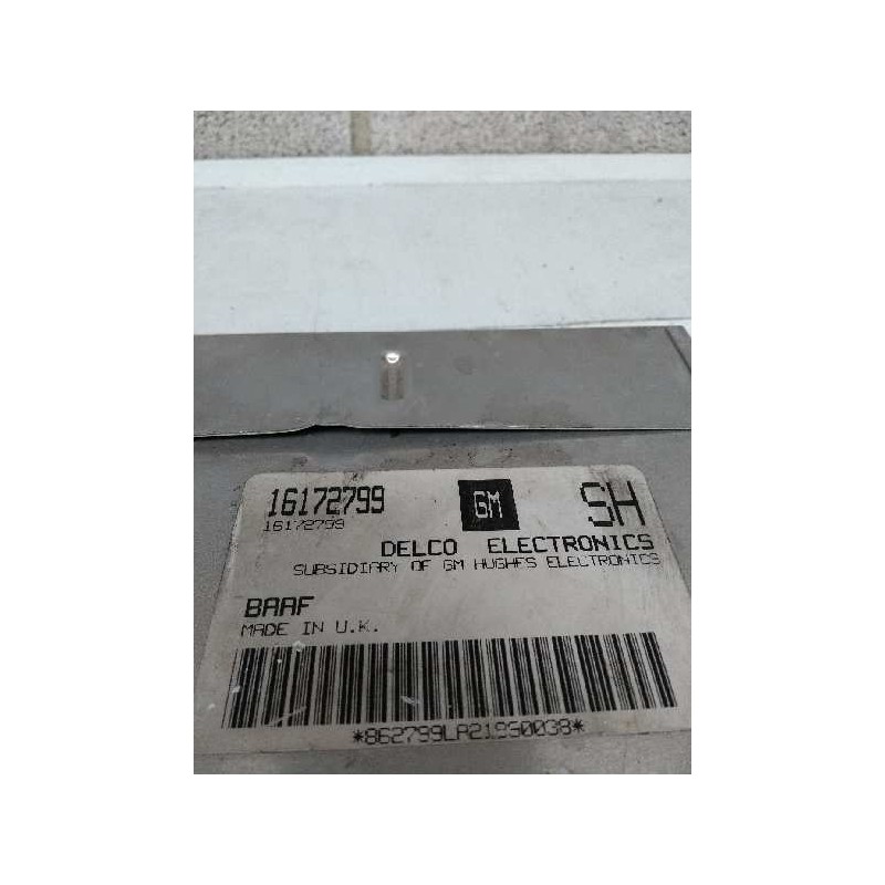 Recambio de centralita motor uce para opel corsa a referencia OEM IAM 16172799 SH BAAF Recambio de centralita motor uce para opel corsa a referencia OEM IAM 16172799 SH BAAF