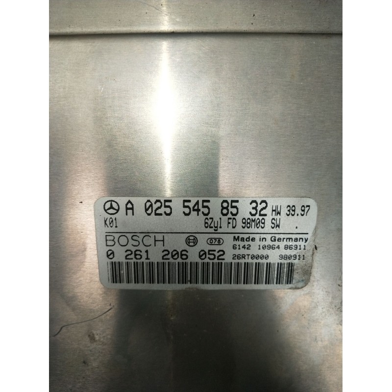 Recambio de centralita motor uce para mercedes-benz clk (c208) clk 320 (208.365) referencia OEM IAM 0261206052 A0255458532 26RT0