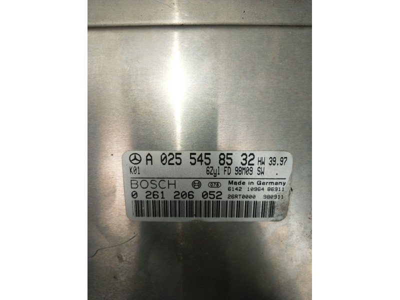 Recambio de centralita motor uce para mercedes-benz clk (c208) clk 320 (208.365) referencia OEM IAM 0261206052 A0255458532 26RT0