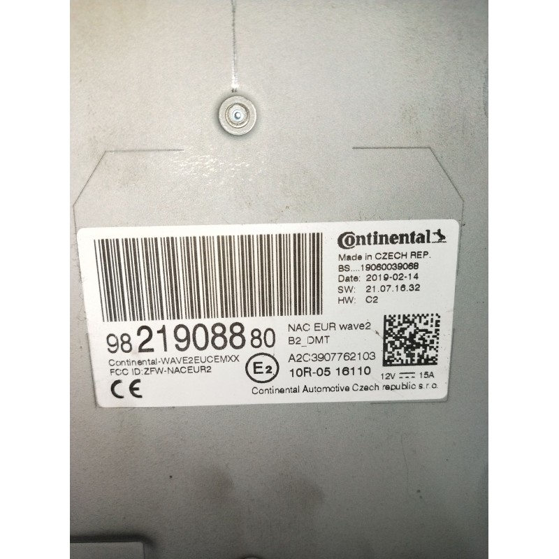 Recambio de sistema audio / radio cd para citroën c3 aircross i (2r_, 2c_) 1.5 bluehdi 100 (2cyhyj) referencia OEM IAM 982190888