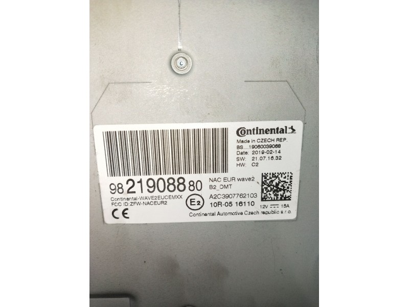 Recambio de sistema audio / radio cd para citroën c3 aircross i (2r_, 2c_) 1.5 bluehdi 100 (2cyhyj) referencia OEM IAM 982190888
