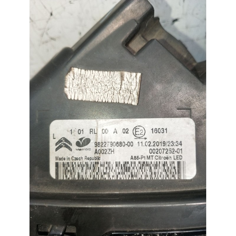 Recambio de piloto delantero izquierdo para citroën c3 aircross i (2r_, 2c_) 1.5 bluehdi 100 (2cyhyj) referencia OEM IAM 9822790