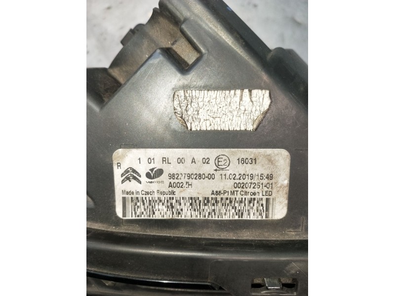 Recambio de piloto delantero derecho para citroën c3 aircross i (2r_, 2c_) 1.5 bluehdi 100 (2cyhyj) referencia OEM IAM 982279028