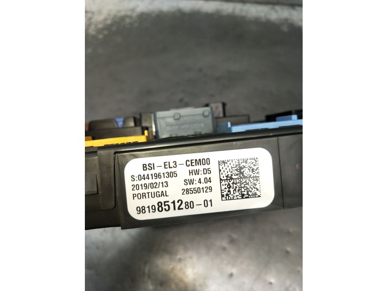 Recambio de caja reles / fusibles para citroën c3 aircross i (2r_, 2c_) 1.5 bluehdi 100 (2cyhyj) referencia OEM IAM 9819851280 B