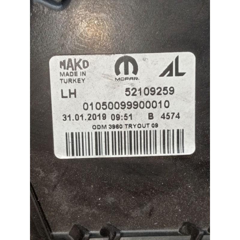 Recambio de faro izquierdo para fiat doblo cargo (263_) 1.3 d multijet (263wxu1a) referencia OEM IAM   