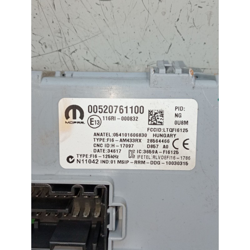 Recambio de caja reles / fusibles para fiat doblo cargo (263_) 1.3 d multijet (263wxu1a) referencia OEM IAM   