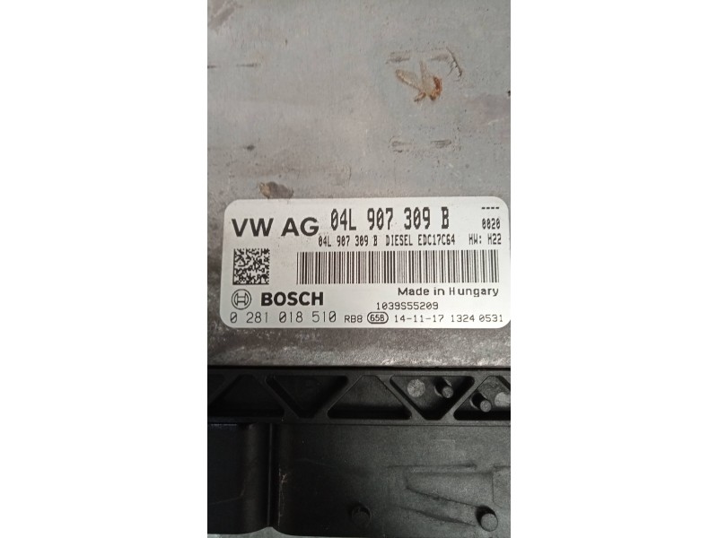 Recambio de centralita motor uce para volkswagen golf vii lim. advance bluemotion referencia OEM IAM 04L907309B 0281018510 