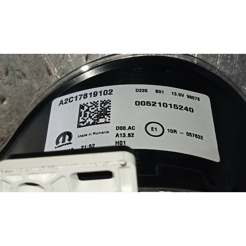 Recambio de cuadro instrumentos para fiat tipo ii (357) berlina easy referencia OEM IAM 521015240 A2C17819102 