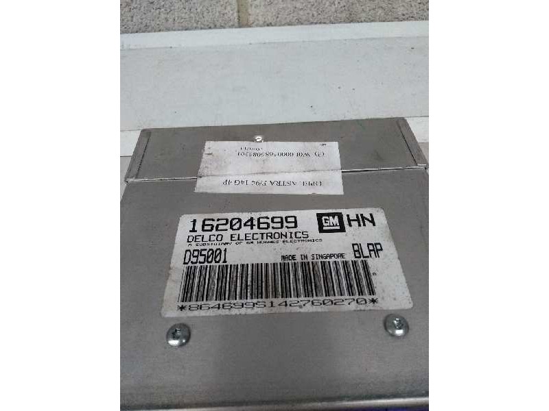 Recambio de centralita motor uce para opel astra f berlina 1.4 cat (l48) referencia OEM IAM 16204699 D95001 HN BLAP