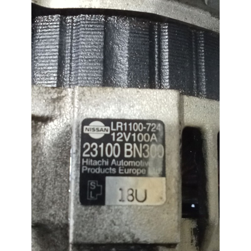 Recambio de alternador para nissan almera ii hatchback (n16) 2.2 di referencia OEM IAM 23100BN300 LR1100724 