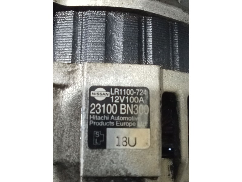 Recambio de alternador para nissan almera ii hatchback (n16) 2.2 di referencia OEM IAM 23100BN300 LR1100724 