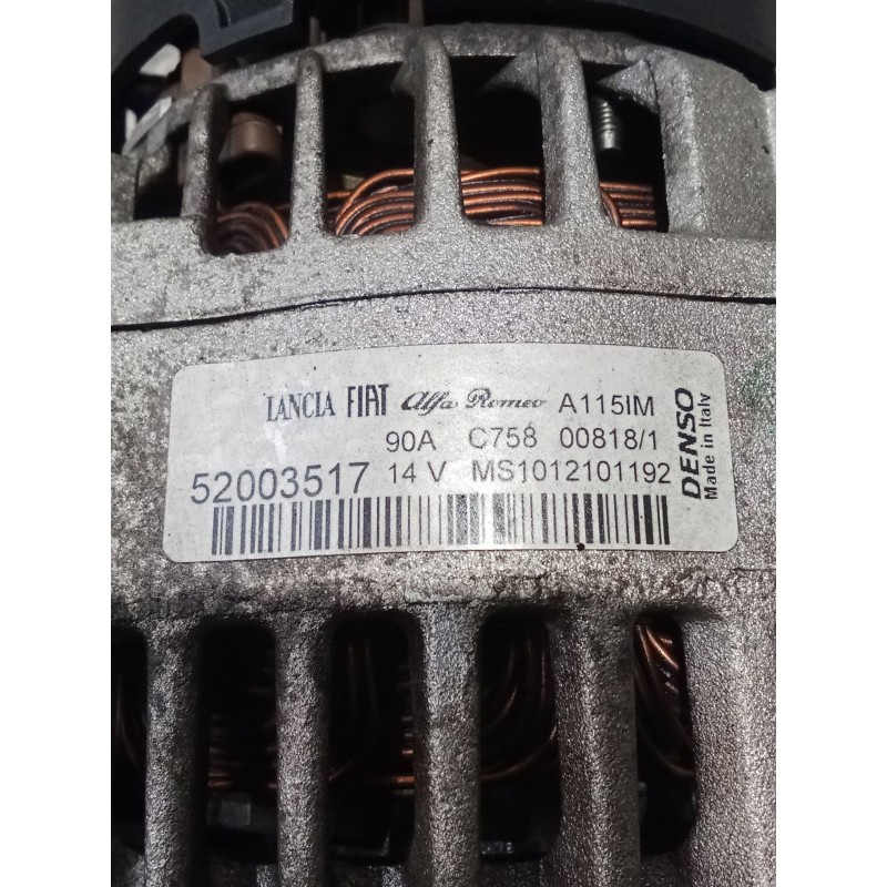 Recambio de alternador para fiat doblo cargo (263_) 1.3 d multijet (263wxu1a) referencia OEM IAM 52003517  