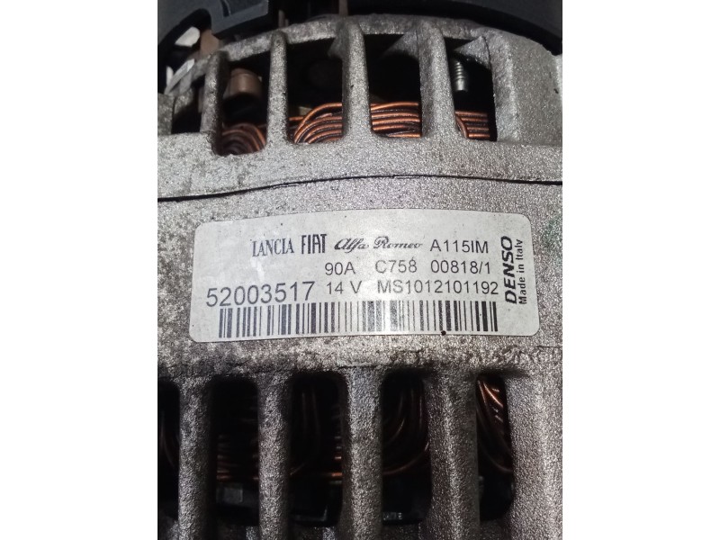 Recambio de alternador para fiat doblo cargo (263_) 1.3 d multijet (263wxu1a) referencia OEM IAM 52003517  