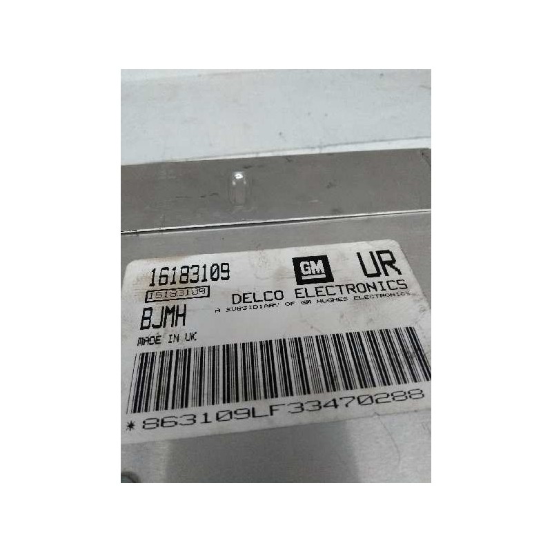 Recambio de centralita motor uce para opel astra f berlina 1.6 cat referencia OEM IAM 16183109 UR BJMH