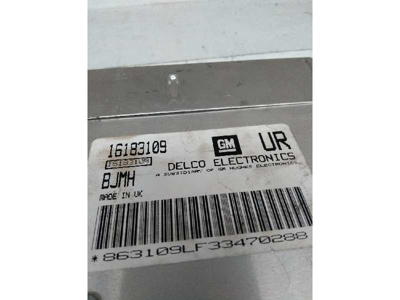 Recambio de centralita motor uce para opel astra f berlina 1.6 cat referencia OEM IAM 16183109 UR BJMH