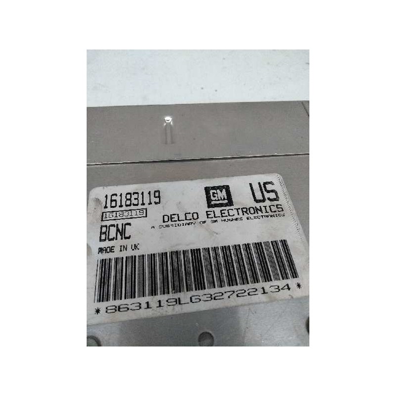 Recambio de centralita motor uce para opel astra f berlina 1.6 cat referencia OEM IAM 16183119 US BCNC