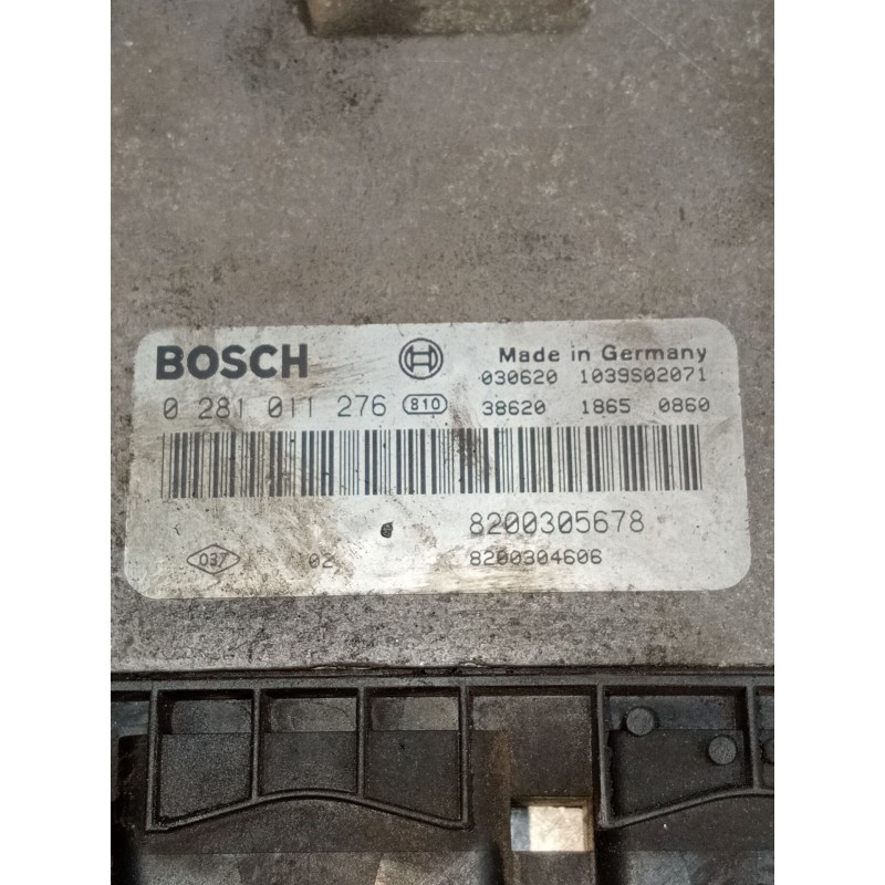 Recambio de centralita motor uce para renault megane ii (bm0/1_, cm0/1_) 1.9 dci (bm0g, cm0g) referencia OEM IAM 0281011276 8200