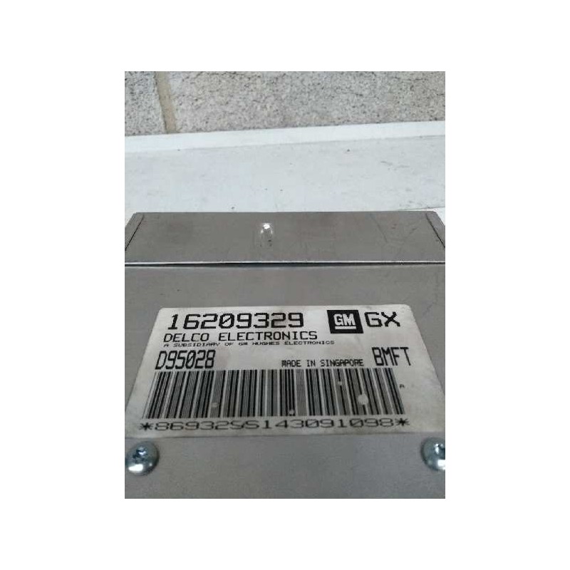 Recambio de centralita motor uce para opel astra f berlina 1.6 cat referencia OEM IAM 16209329 D95028 GX BMFT