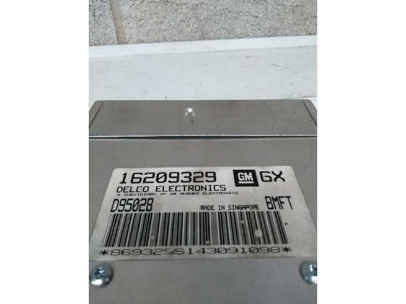 Recambio de centralita motor uce para opel astra f berlina 1.6 cat referencia OEM IAM 16209329 D95028 GX BMFT