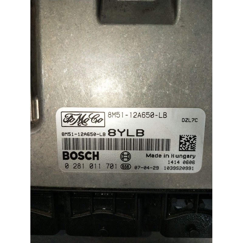 Recambio de centralita motor uce para ford focus ii (da_, hcp, dp) 1.6 tdci referencia OEM IAM 0281011701 8M5112A650LB 1039S2099