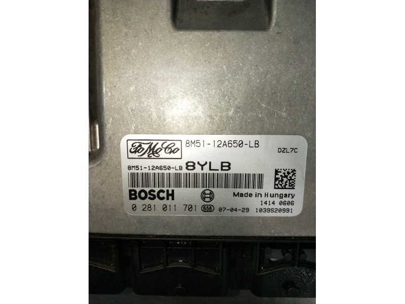 Recambio de centralita motor uce para ford focus ii (da_, hcp, dp) 1.6 tdci referencia OEM IAM 0281011701 8M5112A650LB 1039S2099