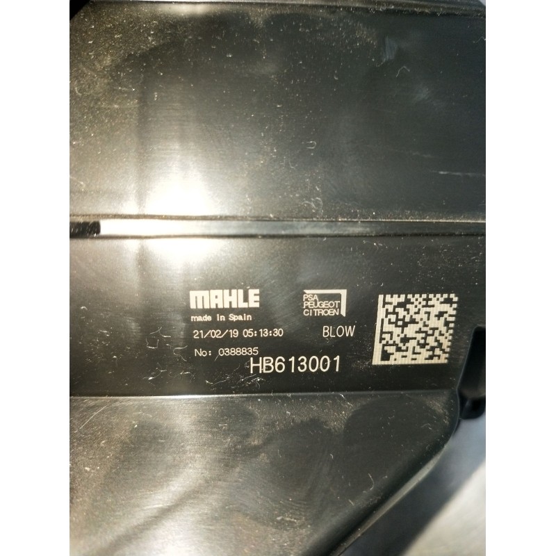 Recambio de motor calefaccion para citroën c3 aircross i (2r_, 2c_) 1.5 bluehdi 100 (2cyhyj) referencia OEM IAM HB613001 0388835