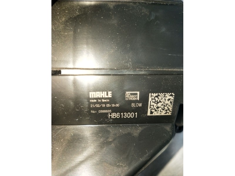 Recambio de motor calefaccion para citroën c3 aircross i (2r_, 2c_) 1.5 bluehdi 100 (2cyhyj) referencia OEM IAM HB613001 0388835
