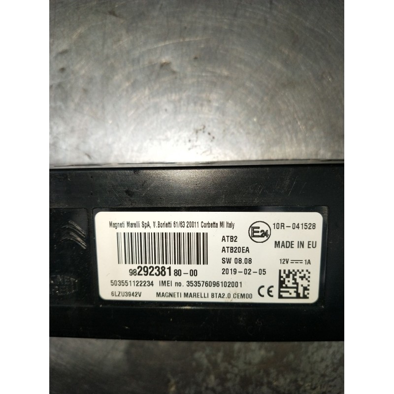 Recambio de modulo electronico para citroën c3 aircross i (2r_, 2c_) 1.5 bluehdi 100 (2cyhyj) referencia OEM IAM 9829238180 5035