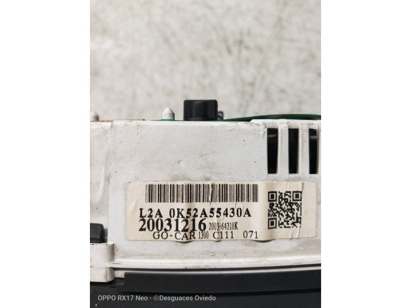 Recambio de cuadro instrumentos para kia carnival ii 2.9 cdri ex referencia OEM IAM 0K52A55430A L2A 20031216 200364310K