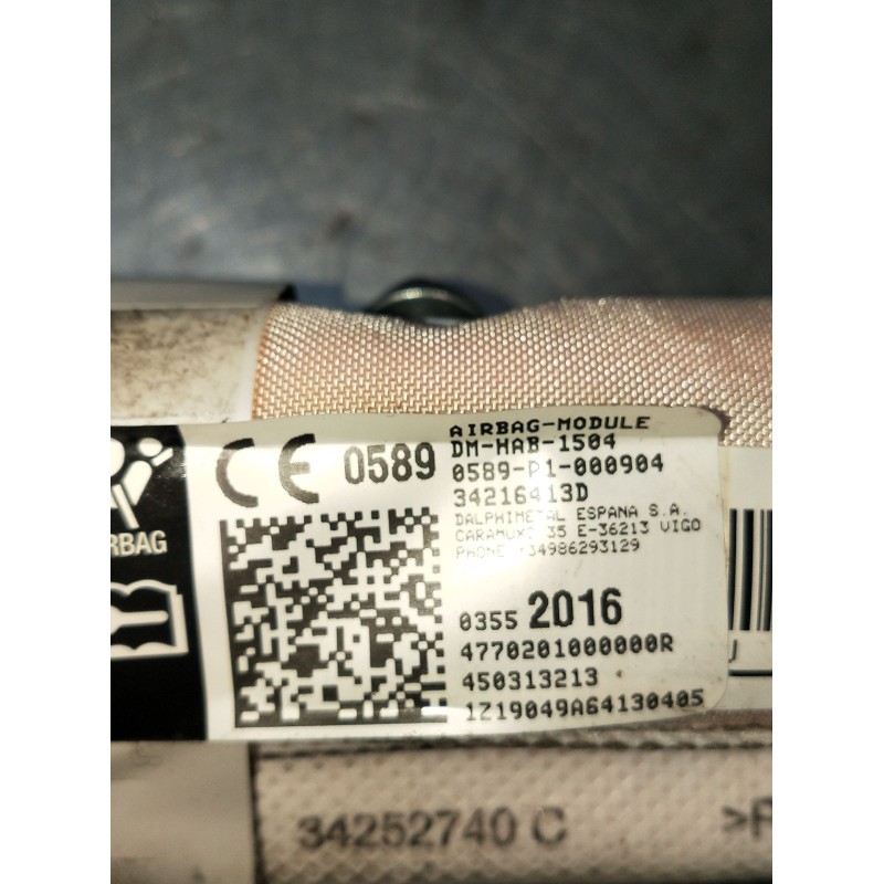 Recambio de airbag cortina delantero derecho para citroën c3 aircross i (2r_, 2c_) 1.5 bluehdi 100 (2cyhyj) referencia OEM IAM 3