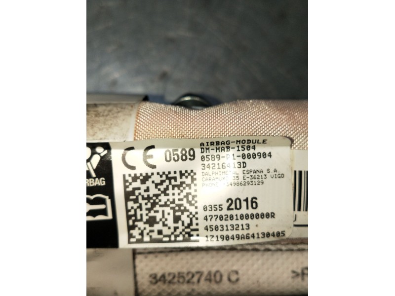 Recambio de airbag cortina delantero derecho para citroën c3 aircross i (2r_, 2c_) 1.5 bluehdi 100 (2cyhyj) referencia OEM IAM 3