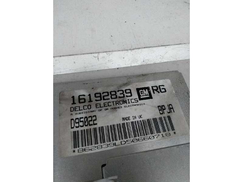Recambio de centralita motor uce para opel astra f berlina 1.6 cat referencia OEM IAM 16192839 D95022 RG BPJA