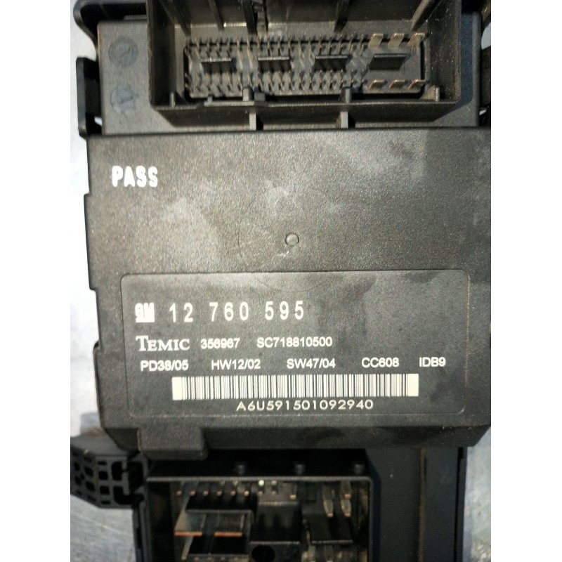Recambio de caja reles / fusibles para saab 9-3 station wagon (e50) 2.0 t referencia OEM IAM 12760595 SC718810500 2005