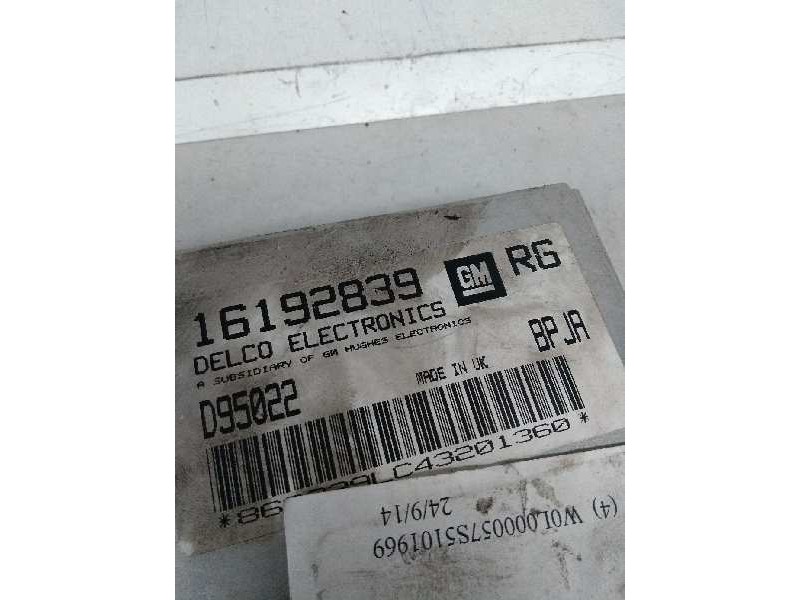Recambio de centralita motor uce para opel astra f berlina 1.6 cat referencia OEM IAM 16192839 D95022 RG BPJA