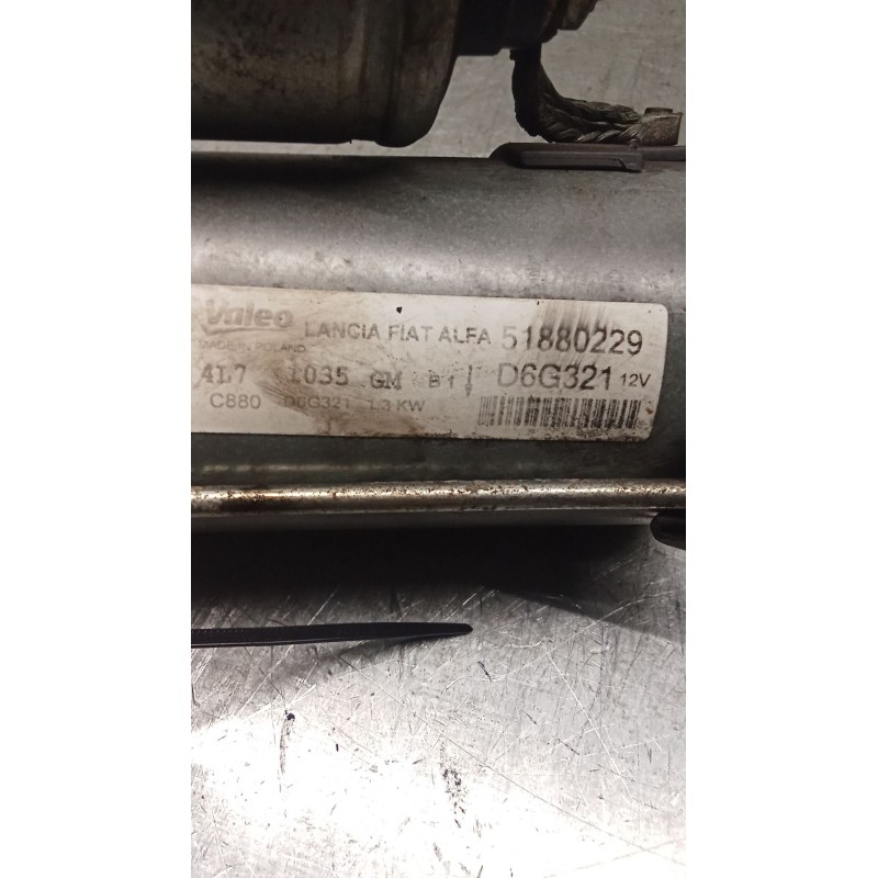 Recambio de motor arranque para fiat doblo cargo (263_) 1.3 d multijet (263wxu1a) referencia OEM IAM 51880229 D6G321 