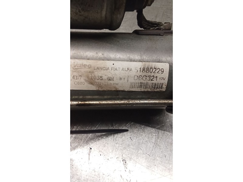 Recambio de motor arranque para fiat doblo cargo (263_) 1.3 d multijet (263wxu1a) referencia OEM IAM 51880229 D6G321 